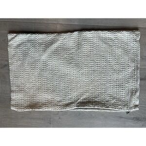Honeycomb Tan Ivory Pillow Cover Pottery Barn 16 x 26 Zip - Cottage
